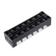TBC6006 600V 60A 6 Position Terminal Block Barrier Strip Dual Row Screw Block Covered W/ Removable Clear Plastic Insulating Cover TBC6006 600V 60A 6 Position Terminal Block Barrier Strip Dual Row Screw Block Covered W/ Removable Clear Plastic Insulating Cover