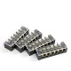 TBC6006 600V 60A 6 Position Terminal Block Barrier Strip Dual Row Screw Block Covered W/ Removable Clear Plastic Insulating Cover