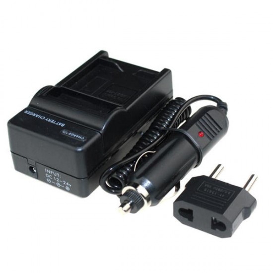 AHDBT-501 Battery Car Charger Dual Port Cradle for Gopro Hero 5 Black with EU Plug