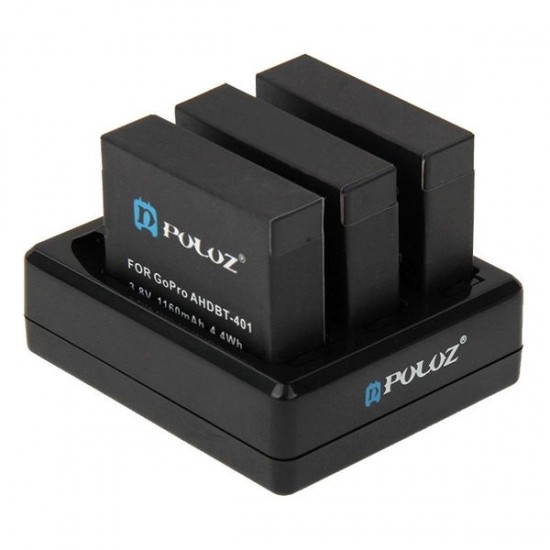 3-channel Battery Charger for Gopro Hero 4 AHDBT-401 3-channel Battery Charger for Gopro Hero 4 AHDBT-401