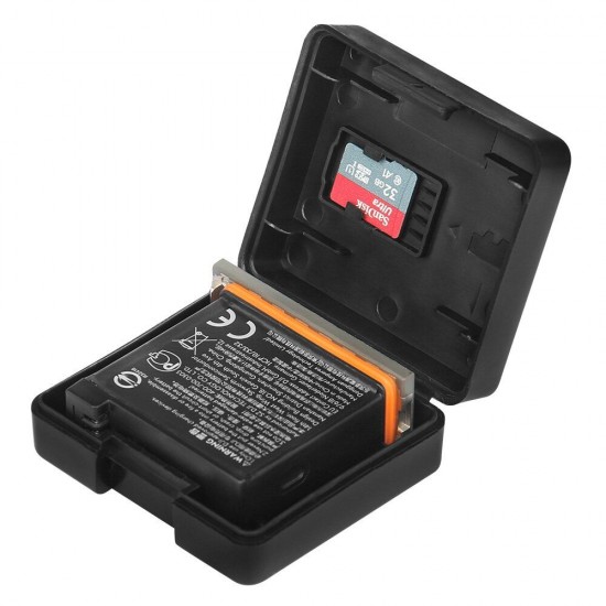 PU339 Hard Plastic Battery Case TF Memory Card Slot Protective Storage Box Stocker for DJI Osmo Action PU339 Hard Plastic Battery Case TF Memory Card Slot Protective Storage Box Stocker for DJI Osmo Action