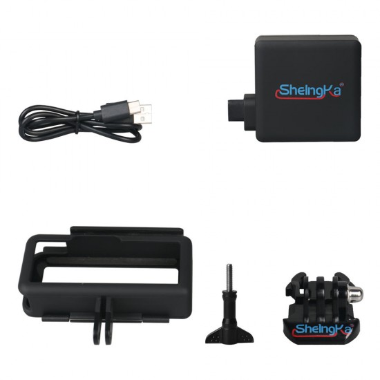 FLW501 2300mAh External Battery with Camera Case Side Powerbank with Protective Case Frame for GoPro Hero 5 6 for Type-C Interface Smarphones FLW501 2300mAh External Battery with Camera Case Side Powerbank with Protective Case Frame for GoPro Hero 5 6 for Type-C Interface Smarphones