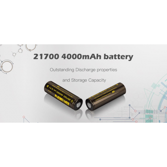 10PCS 21700 30A 4000mah 3.7V High Drain Flat Top Battery