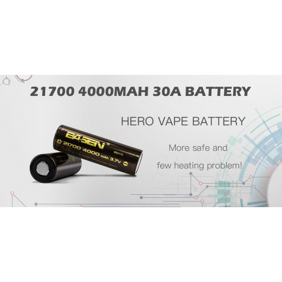 10PCS 21700 30A 4000mah 3.7V High Drain Flat Top Battery