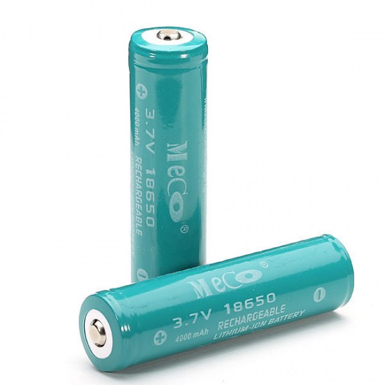 10PCS 3.7v 4000mAh Protected Rechargeable 18650 Li-ion Battery