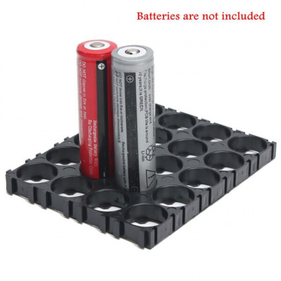 10Pcs 4x5 18650 Battery Spacer Radiating Shell EV Pack Plastic Holder Bracket For 20* 18650 Battery