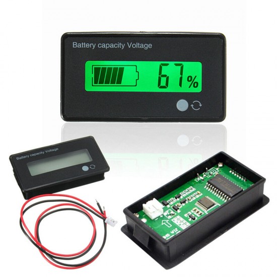 12V 8-70V LCD Acid Lead Lithium Battery Capacity Indicator Multipurpose Digital Voltmeter Calculator 12V 8-70V LCD Acid Lead Lithium Battery Capacity Indicator Multipurpose Digital Voltmeter Calculator