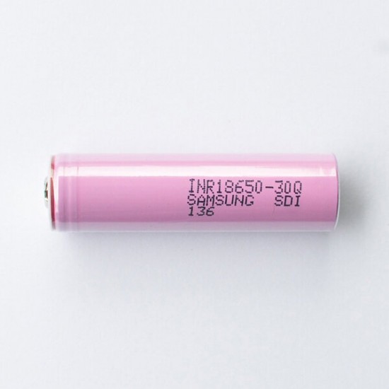 1PCS INR18650-30Q 3000mAh Unprotected Button Top 18650 Battery