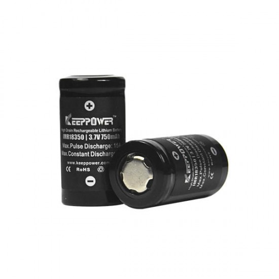 1PCS IMR 18350 3.7V 750mAh Rechargeable Li-ion Battery 1PCS IMR 18350 3.7V 750mAh Rechargeable Li-ion Battery