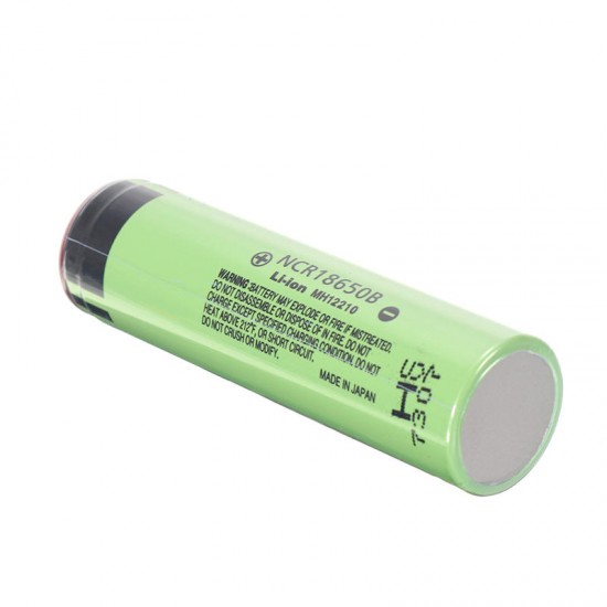 1PCS NCR18650B 3400mAh 3.7V Unprotected Pointed Head Rechargeable Li-ion Battery