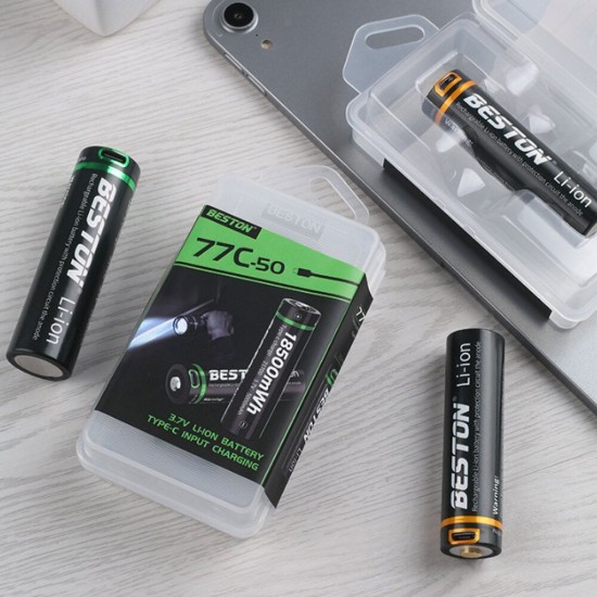 1Pcs Type-C Direct Charge 3500mAh/5000mAh 18650/21700 Battery USB Rechargeable Lithium Battery for Flashlight Power Tools