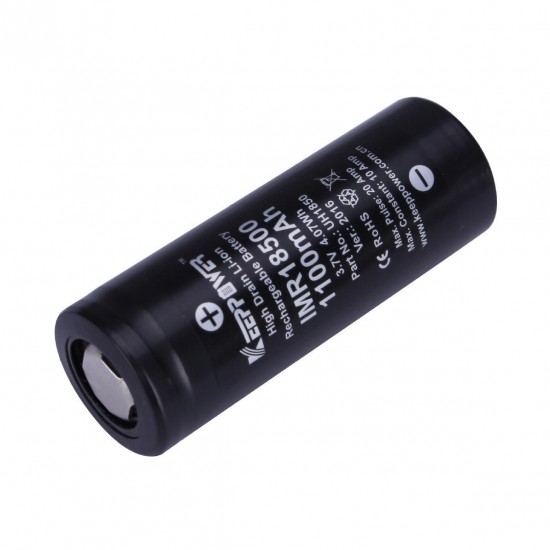 1Pcs IMR 18500 battery 1100mAh 20A max discharge li-ion high drain battery 3.7V