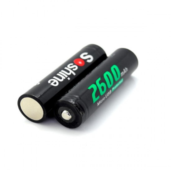 1Pcs 18650USB 3.7v 2600mAh Rechargeable Li-ion 18650 Protected Battery with Built-In Micro USB Port 1Pcs 18650USB 3.7v 2600mAh Rechargeable Li-ion 18650 Protected Battery with Built-In Micro USB Port