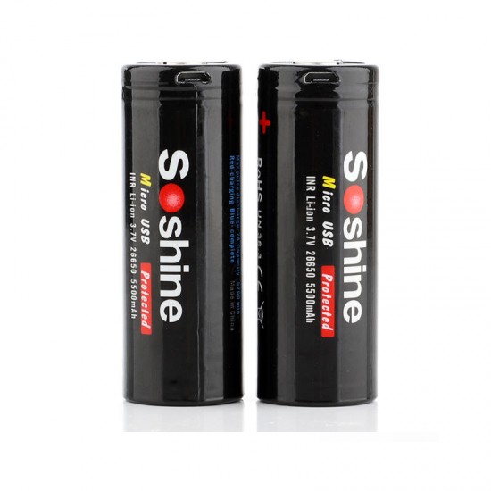 1Pcs 26650USB 3.6V 5500mAh USB Rechargeable 26650 Li-ion Battery With Protected Board USB Port 1Pcs 26650USB 3.6V 5500mAh USB Rechargeable 26650 Li-ion Battery With Protected Board USB Port
