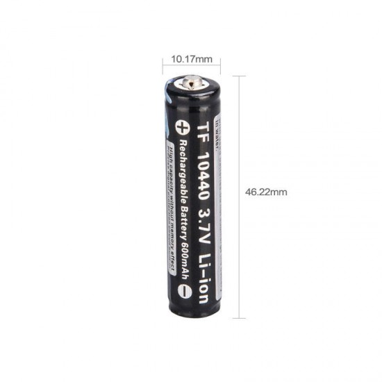 2PCS 3.7V 600mAh 10440 Li-ion Rechargeable Battery Batteries With Protected PCB for LED Flashlights Headlamps Bicycle Lamp 2PCS 3.7V 600mAh 10440 Li-ion Rechargeable Battery Batteries With Protected PCB for LED Flashlights Headlamps Bicycle Lamp