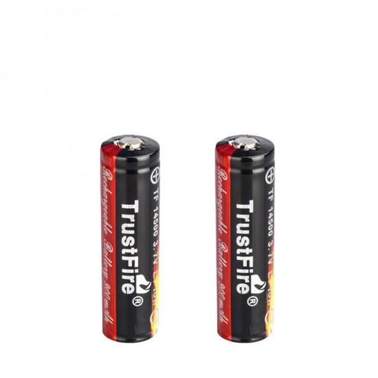 2PCS 3.7V 900mAh 14500 Li-ion Rechargeable Battery Lithium Ion Batteries With Protected PCB for LED Flashlights
