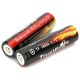 2PCS Protected 18650 3.7V True 2400mAh Lithium Batteries Rechargeable 18650 Battery for Flashlights