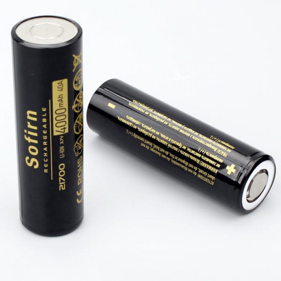 2Pcs 3.7V 40A 4000mAh 21700 Battery Lithium Ion Battery Rechargeable Batterry Li-ion Battery 21700 Cell 2Pcs 3.7V 40A 4000mAh 21700 Battery Lithium Ion Battery Rechargeable Batterry Li-ion Battery 21700 Cell
