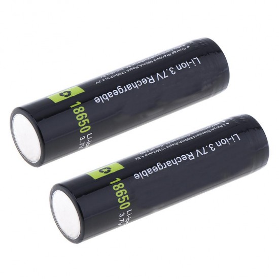 2Pcs 3.7v 3400mah 18650 Battery Protected High Discharge Li-ion Lithium Battery + Box for LED Flashlight Flash Light 2Pcs 3.7v 3400mah 18650 Battery Protected High Discharge Li-ion Lithium Battery + Box for LED Flashlight Flash Light