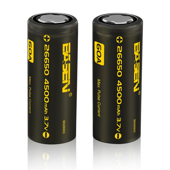 2pcs BS26003 26650 4500mah 3.7V 60A Unprotect Flat Top Rechargeable Li-ion Battery 2pcs BS26003 26650 4500mah 3.7V 60A Unprotect Flat Top Rechargeable Li-ion Battery