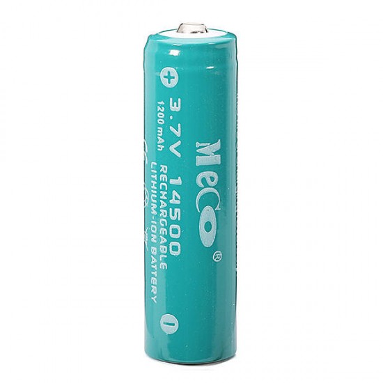 2pcs 3.7V 1200mAh Rechargeable 14500 Li-ion Battery