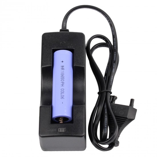3000mAh 3.7V 18650 Lithium Batteries With Charger High Energy Flashlight Rechargeable Li-Ion Battery