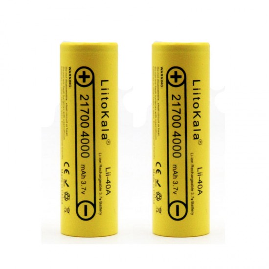 4PCS Lii-40A 21700 Battery 4000mah 3.7V 40A Rechargeable Li-Ni Battery 4PCS Lii-40A 21700 Battery 4000mah 3.7V 40A Rechargeable Li-Ni Battery
