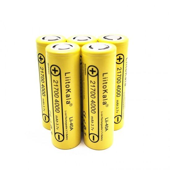 4PCS Lii-40A 21700 Battery 4000mah 3.7V 40A Rechargeable Li-Ni Battery 4PCS Lii-40A 21700 Battery 4000mah 3.7V 40A Rechargeable Li-Ni Battery