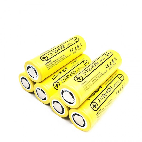 4PCS Lii-40A 21700 Battery 4000mah 3.7V 40A Rechargeable Li-Ni Battery