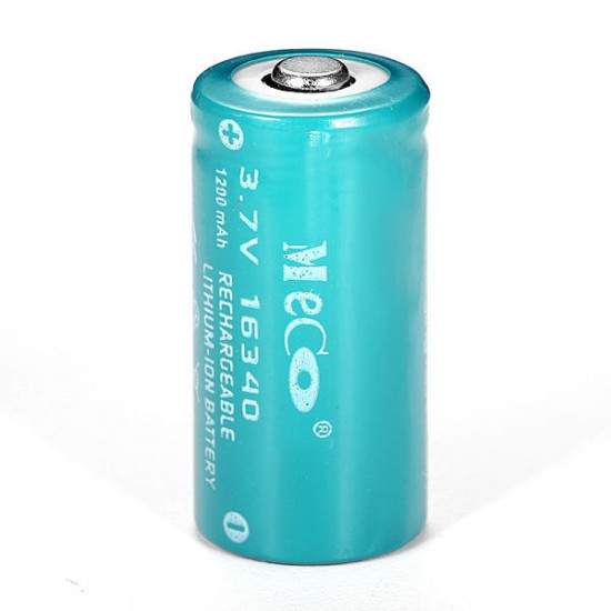 4PCS 3.7v 1200mAh Reachargeable CR123A/16340 Li-ion Battery