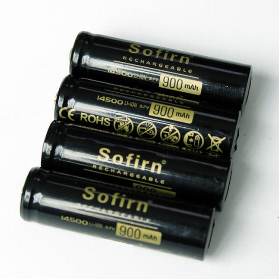 4Pcs 900mAh 14500 Battery Li-ion Batteries For LED Flashlight Camping Hunting 4Pcs 900mAh 14500 Battery Li-ion Batteries For LED Flashlight Camping Hunting