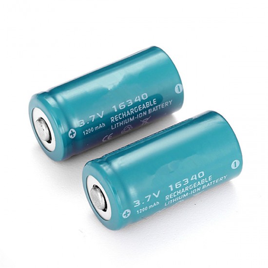8PCS 3.7v 1200mAh Reachargeable CR123A/16340 Li-ion Battery