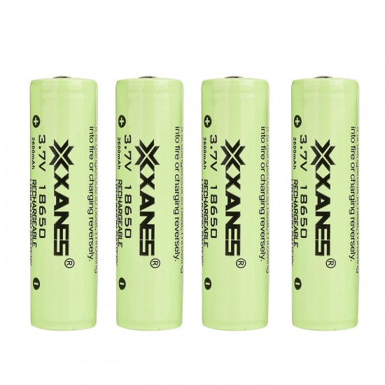 8pcs 3.7V 2600mAh Protected Rechargeable 18650 Li-ion Battery