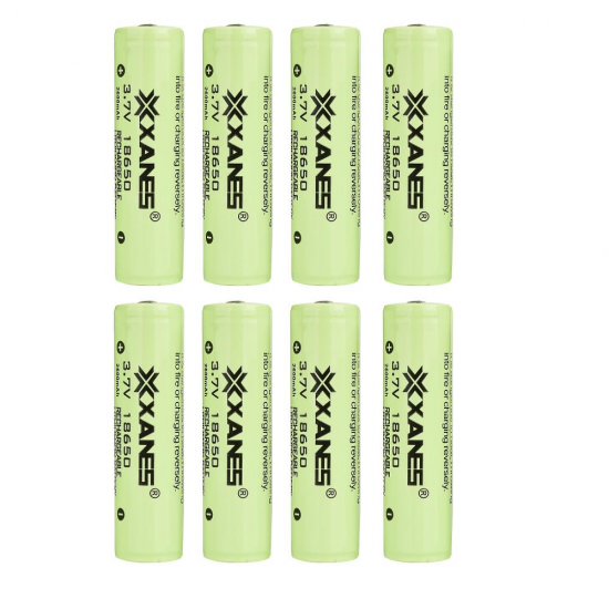 8pcs 3.7V 2600mAh Protected Rechargeable 18650 Li-ion Battery