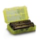 Plastic Battery Holder 2 Pcs 18650 Battery Storange Box Outdoor Hunting Camping Portable Battery Container