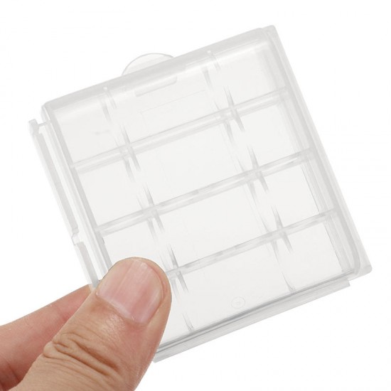 CR123A AA AAA Battery Case Holder Box Storage White