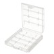 CR123A AA AAA Battery Case Holder Box Storage White CR123A AA AAA Battery Case Holder Box Storage White