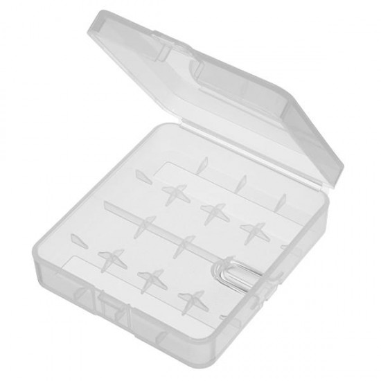 Hard Portable Plastic Storage Box Case Holder For 4 x 18650 Battery