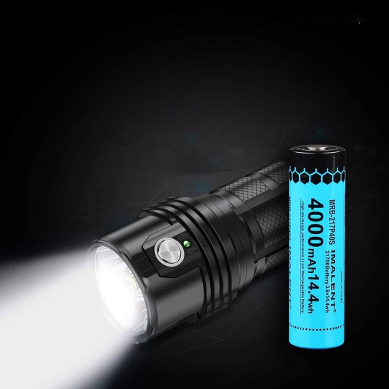 MRB-217P40S 4000mAh High-Capacity 21700 Battery Type-C Rechargeable Battery For LED Flashlight