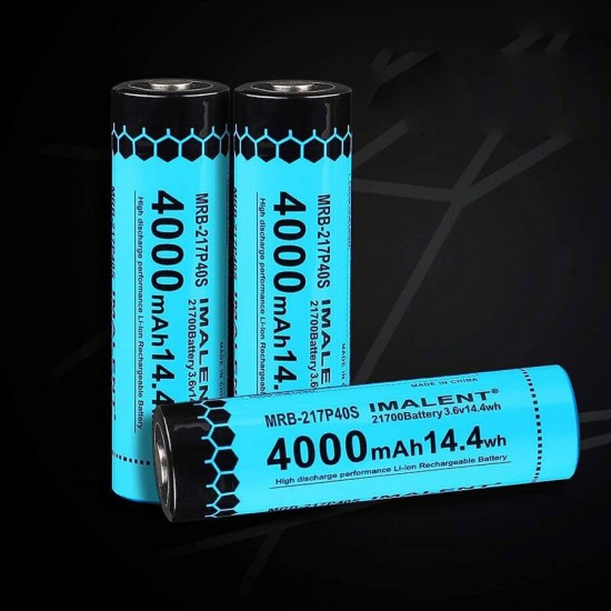 MRB-217P40S 4000mAh High-Capacity 21700 Battery Type-C Rechargeable Battery For LED Flashlight