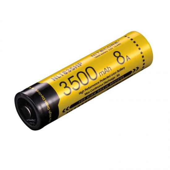 NL1835HP 3500mAh 8A High Performance Protected 18650 Li-ion Battery