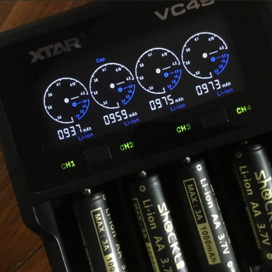 14500 1000mAh Button Top Unprotected 5A 3.7V Li-ion Rechargeable Battery - 2PCS+battery case