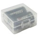 2x 18350 Battery Transparent Hard Plastic Storage Case Cover