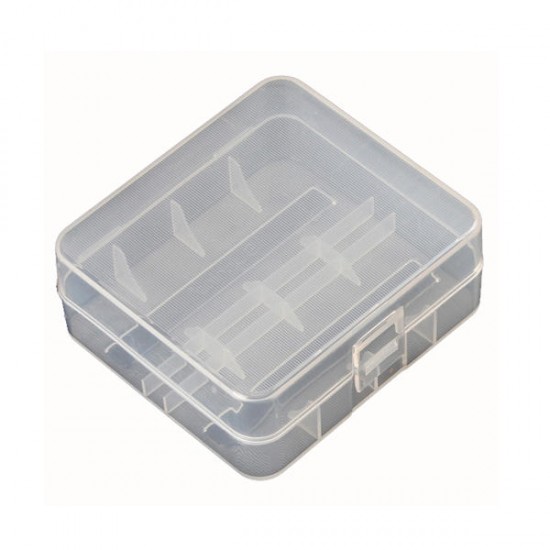 2x 26650 Battery Hard Plastic Transparency Storage Case Cover Holder