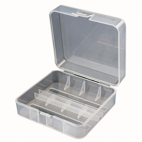 2x 26650 Battery Hard Plastic Transparency Storage Case Cover Holder