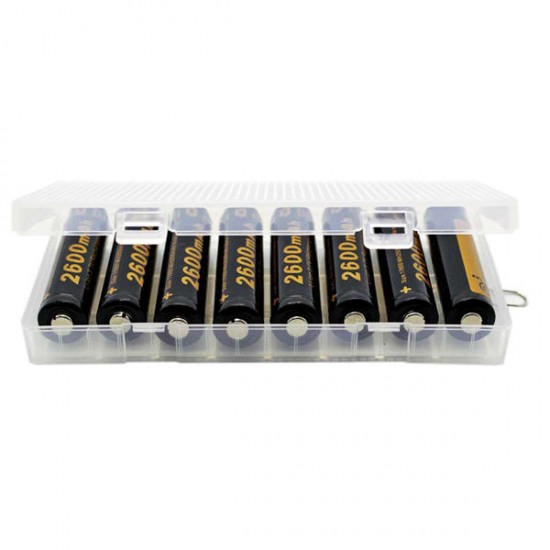 8x 18650 Battery Transparent Hard Plastic Storage Case Cover 8x 18650 Battery Transparent Hard Plastic Storage Case Cover