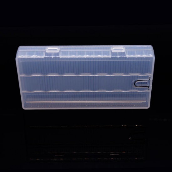 8x 18650 Battery Transparent Hard Plastic Storage Case Cover