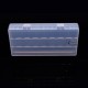 8x 18650 Battery Transparent Hard Plastic Storage Case Cover