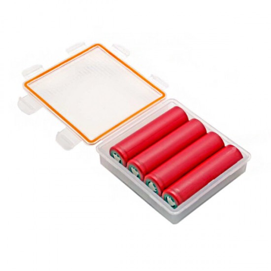Transparent Battery Holder 4 Cell 18650 Battery 8 CR123A Battery Portable Organizer Box Storage Case