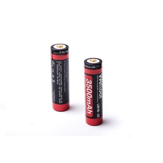 UB18-35 1 Pcs 3500mAh USB Rechargeable 18650 Battery For Flashlight Electric Bike